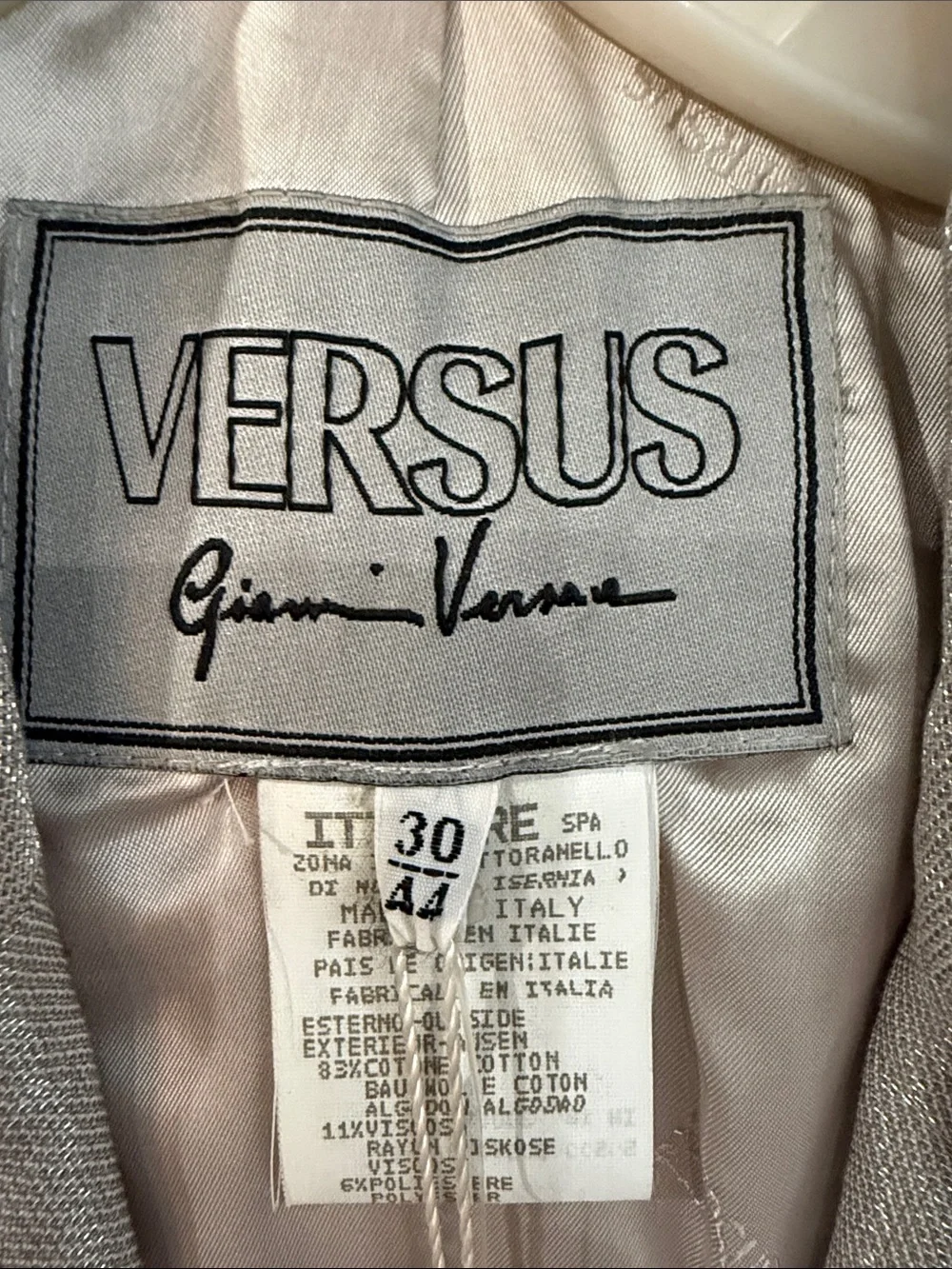 Gianni Versace Silver  womens Blazer and skirt size 44